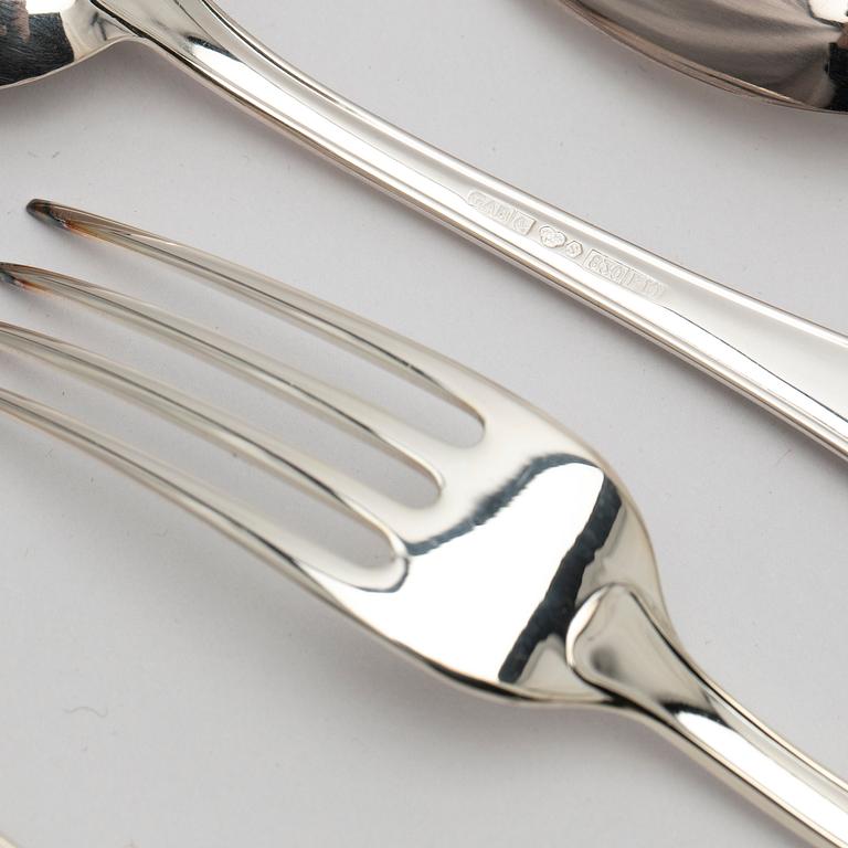 Cutlery service, 72 pieces, "Svensk", GAB, 1980-1989, Sweden.