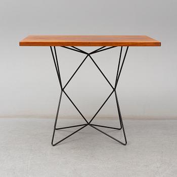 BENGT JOHAN GULLBERG, 'A2/Triple height table', steel and teak veneer, designed c.1952.