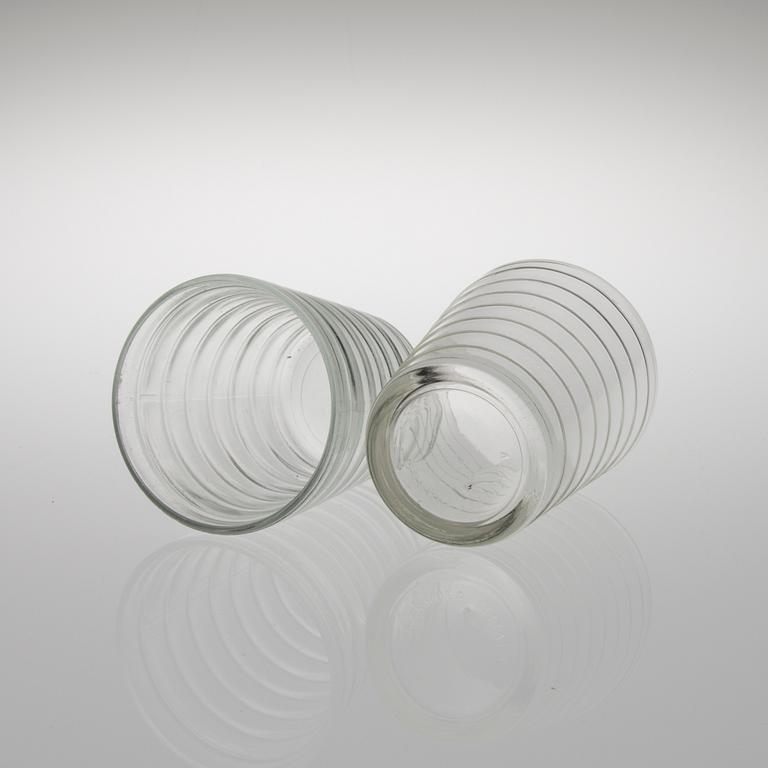 AINO AALTO, dricksglas, 24 st, Karhula-Iittala, 1900-talets mitt.