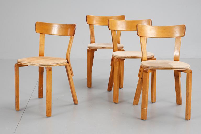 STOLAR, 4 st, modell 68, Alvar Aalto Artek.