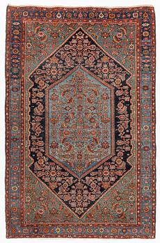 A carpet, semi-antique Hamadan, c. 199 x 128 cm.