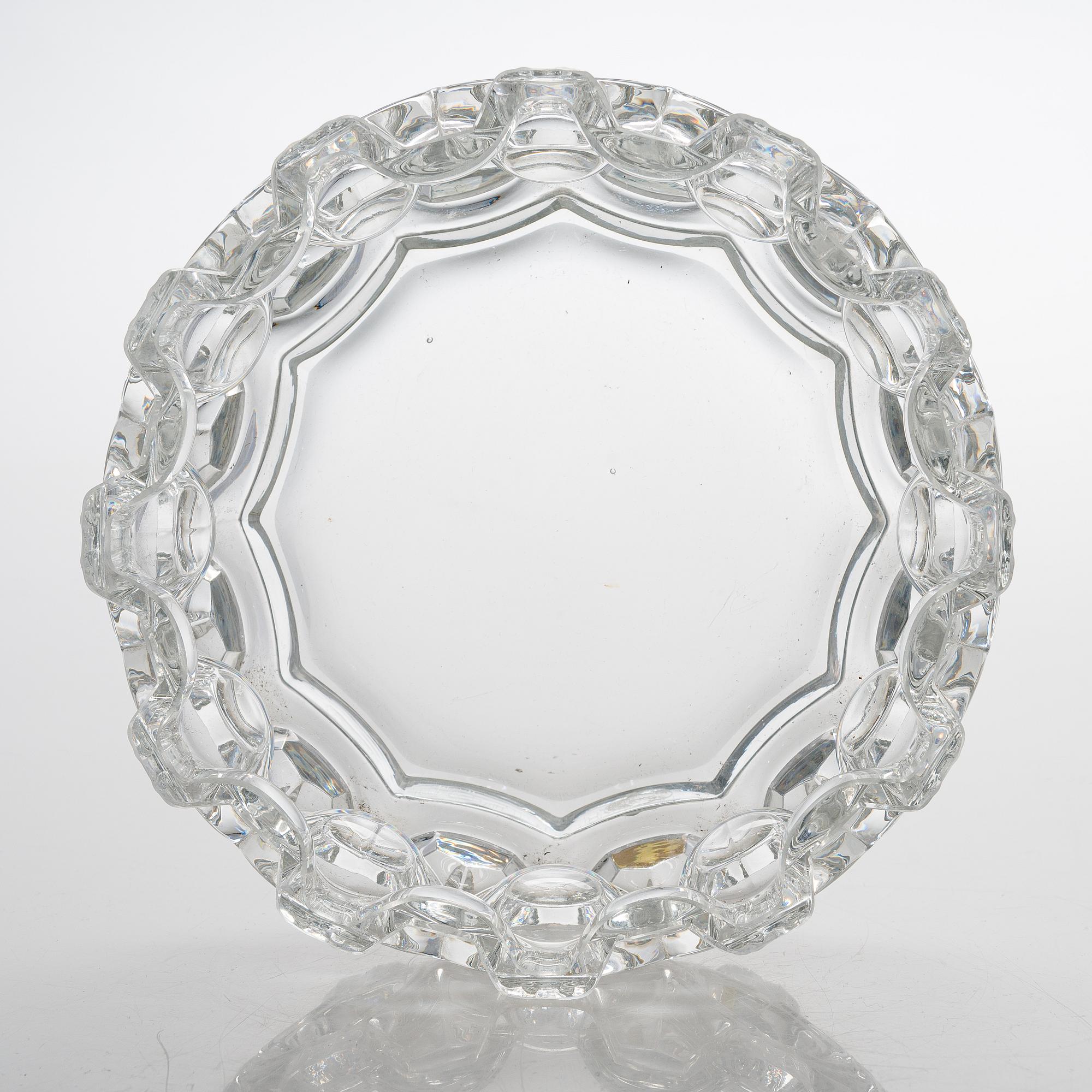 A vase "Brokadi" designed and signed 1973 by Helena Tynell Riihimäen Lasi Oy.