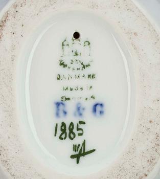 FIGURINER, 2 st, porslin, kungsfiskare, Bing & Gröndahl, Danmark, 1900-talets mitt.