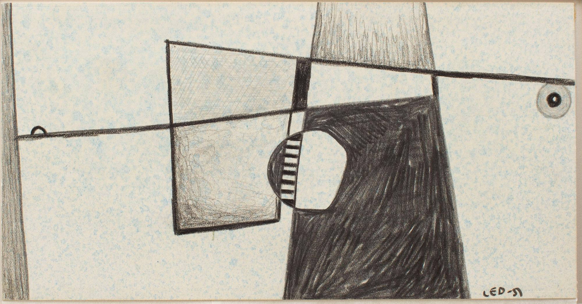 LARS ENGLUND, Chalk drawing, signed and dated -51.