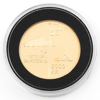 Guldmynt, Sverige, 2000 kronor, 2005.