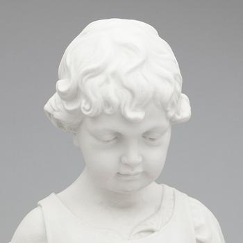 SKULPTUR, parian, efter Per Hasselberg, Gustavsberg, 1906.