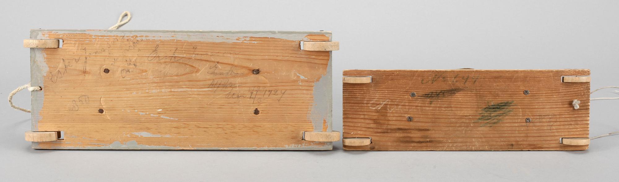 LEKSAKSHÄSTAR, 2 st, 1800-tal.