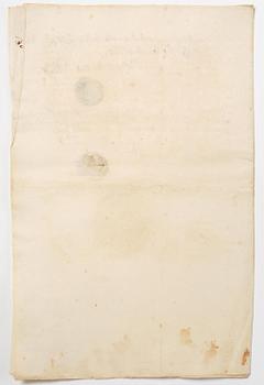 A Swedish share certificate, Ahlingsåhs Manufaktur Werk, No 526, 1728.