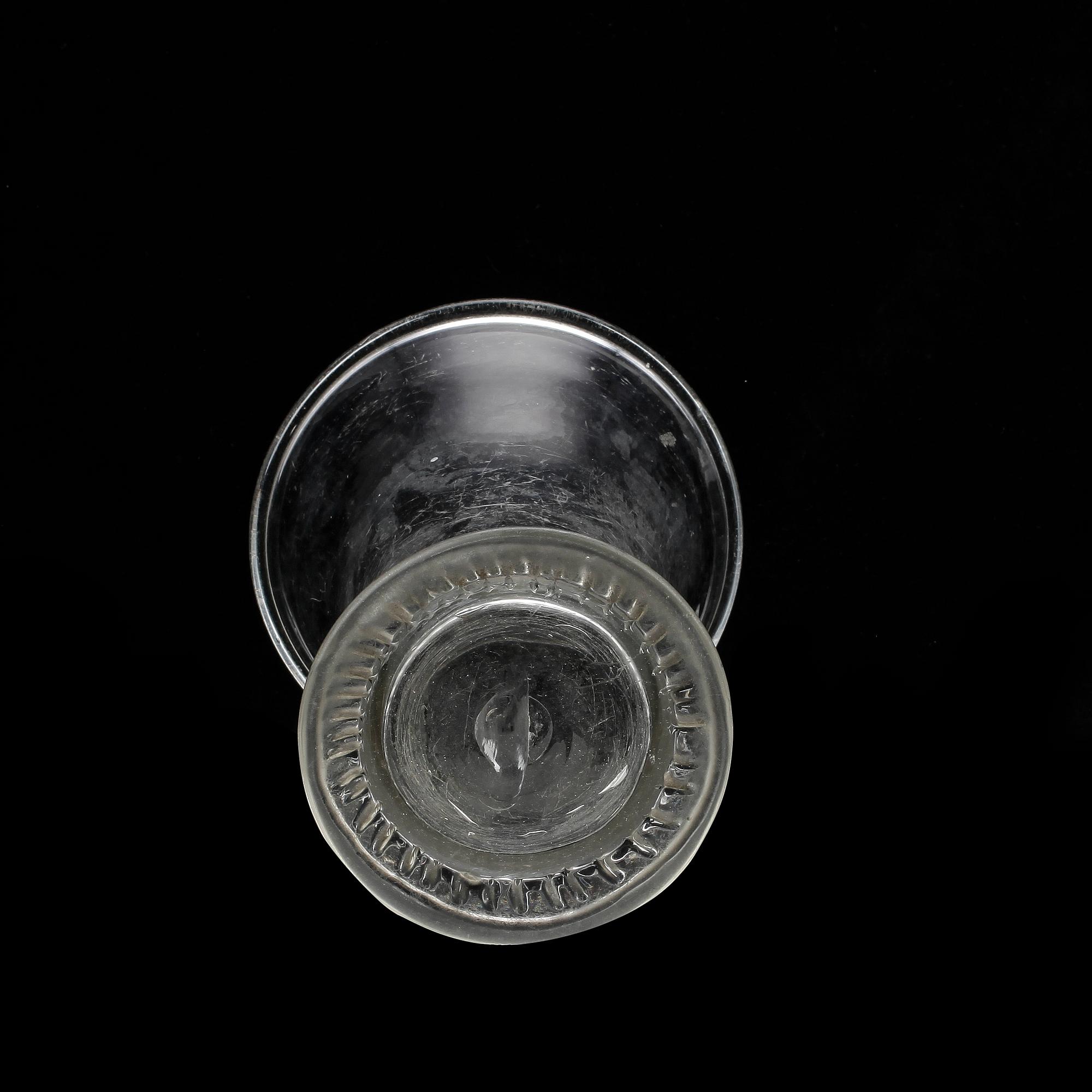 BÄGARE, glas. Sverige, 1700-tal.