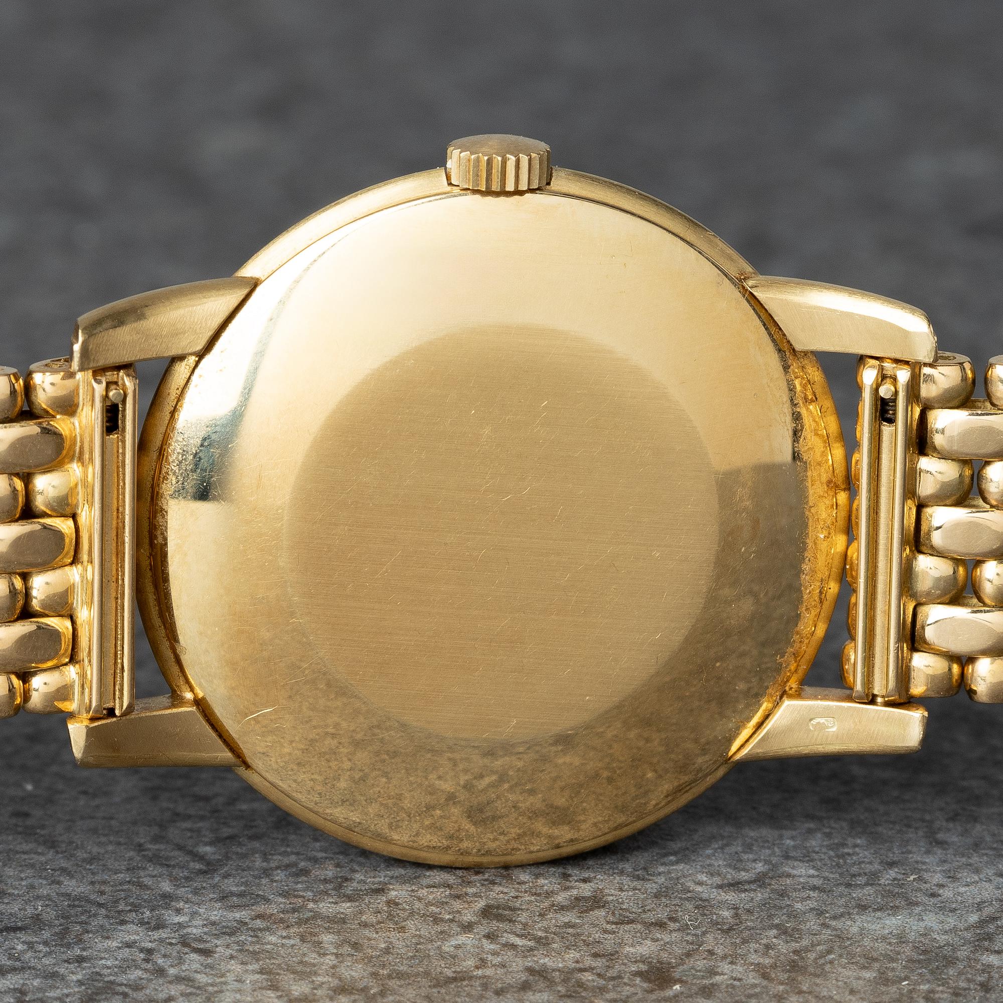 Patek Philippe, Calatrava, "Beads of rice bracelet by Gay Frères", ca 1954.