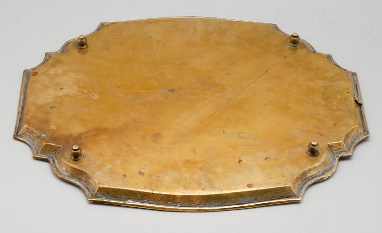 BRICKA, mässing, 1800-tal.
