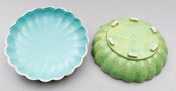 LOCKSKÅL, porslin, ostindisk, 1800-tal.