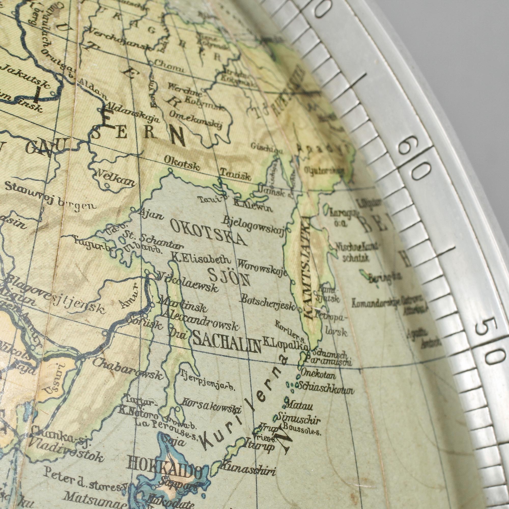 JORDGLOB, Columbus Jordglob, Dr Neuse, omkring 1900-talets mitt.