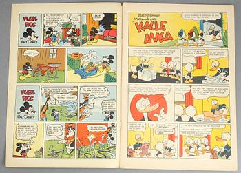 SERIETIDNINGAR, Kalle Anka, 35 nummer, 1949-1954.