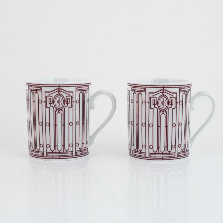 Hermès, muggar, 2 st, "H Deco Mug".