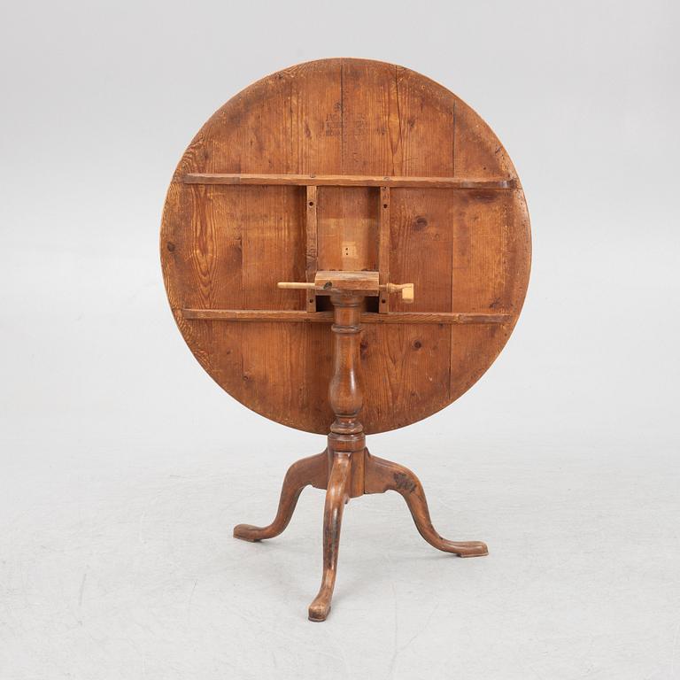 A tilt-top table by Jacob Sjöin ( Köping and Kungsör 1767-1785).