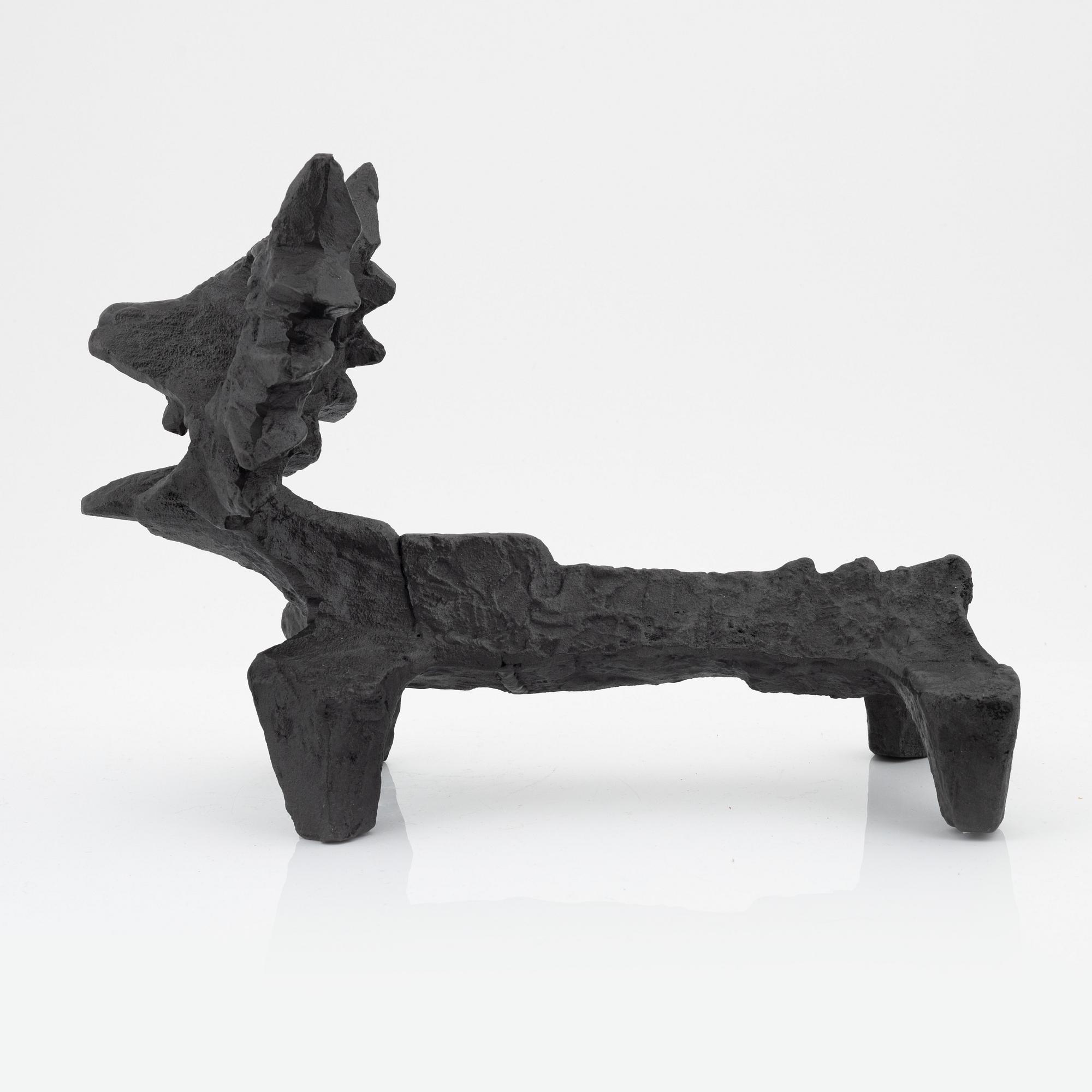 Olle Hermansson, a cast iron andiron, 'Räven', Husqvarna.