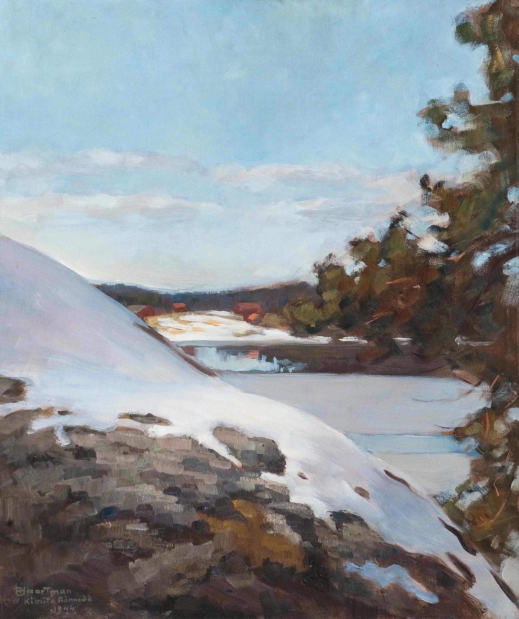 Axel Haartman, AXEL HAARTMAN, WINTER LANDSCAPE.