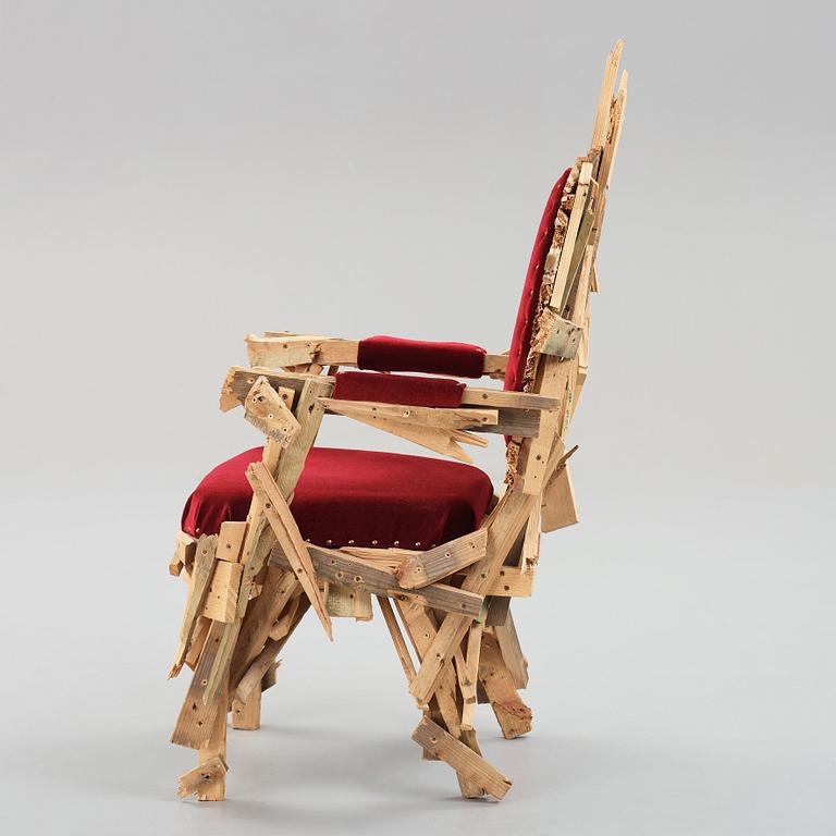 Finn Ahlgren, a unique "Roccoco armchair", Studio Finn Ahlgren 2010.