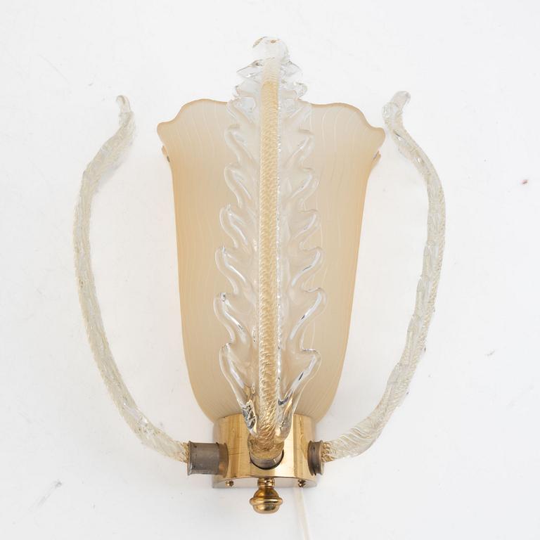 Carl Fagerlund, vägglampor, ett par, modell RD 1095/1, Swedish Modern, 1940/50-tal.