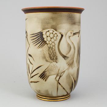 GUNNAR NYLUND, a 'Flambé' stoneware vase from Lidköping, 1930's/40's.