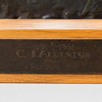 A sculpture by ALLAN EBELING in bronze, sined and dated, 20/8-31.