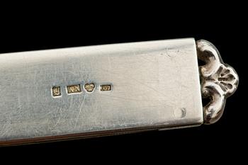 BREVKNIV, silver. Anders Nilsson, Lund 1909. 23g.