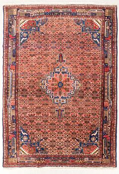 An old oriental carpet approx 273x307 cm.