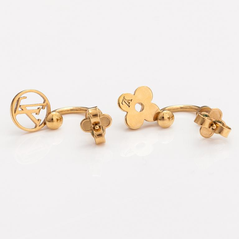 Louis Vuitton, A pair of "Blooming" earrings. Marked LV.