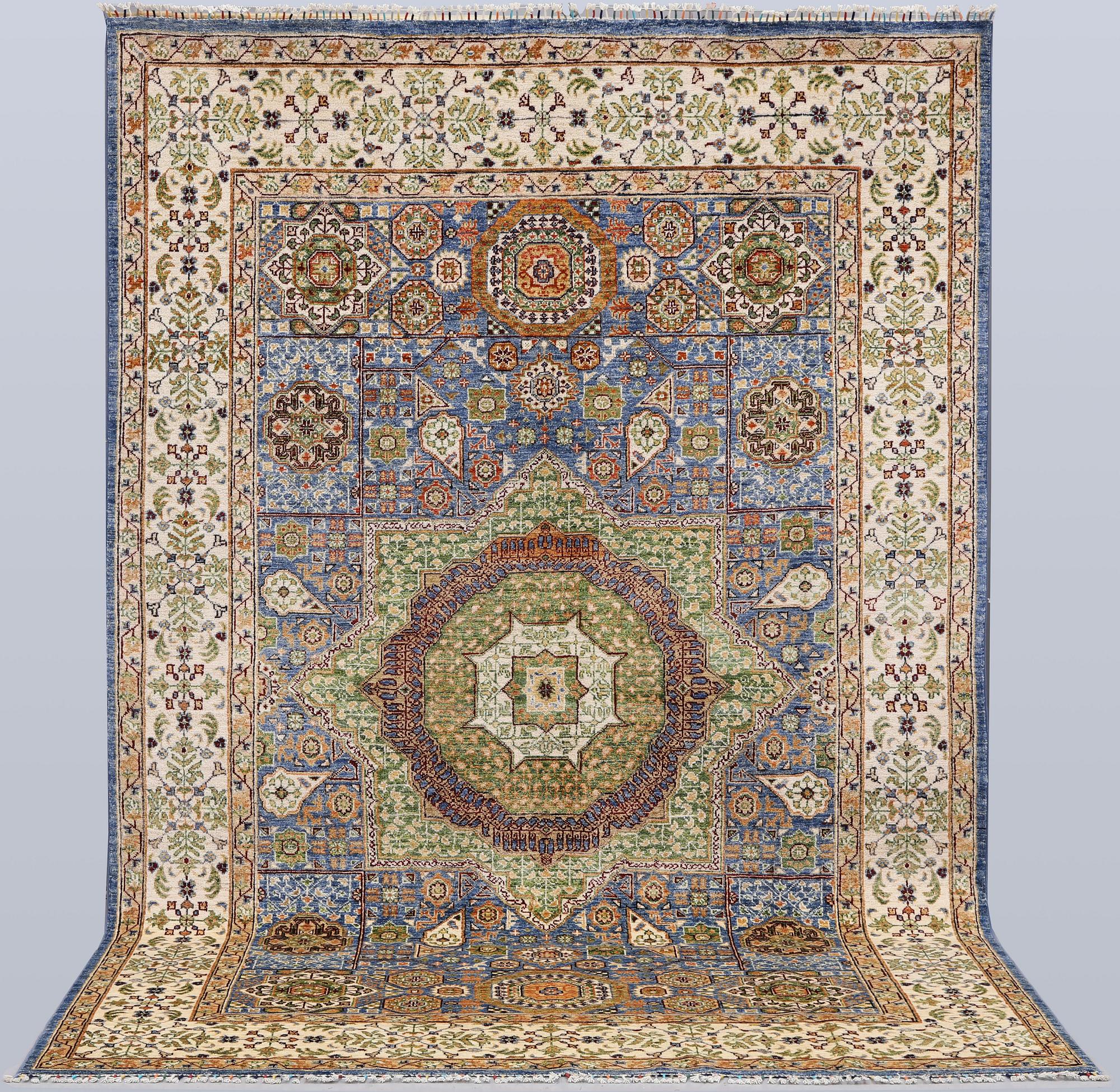 Matta, Ziegler design s.k. Mamluk, ca 290 x 197 cm.