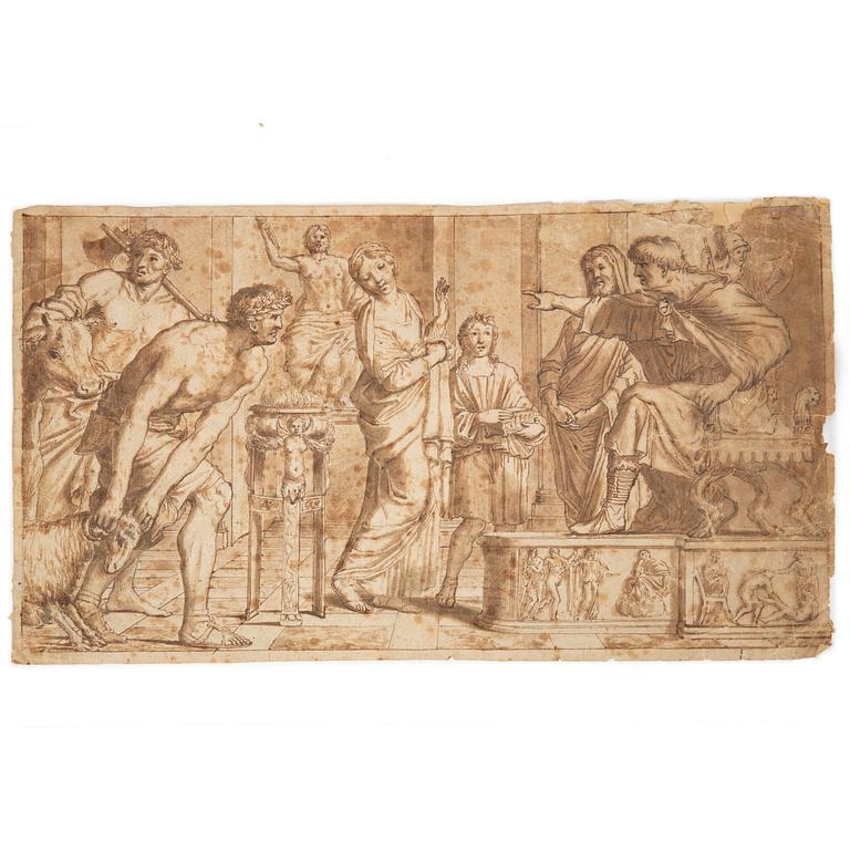 Italiensk skola, 1600-tal, Offerscen.