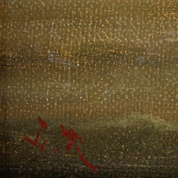 OKÄND KONSTNÄR, efter 
Carl Frederick Sörensen, olja på duk, monogram sign L.R.