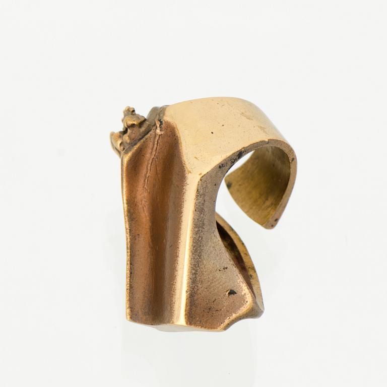 BJÖRN WECKSTRÖM, RIIPUS, RANNEKORU ja SORMUS, tulipronssia. Lapponia 1970-luku.