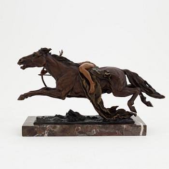 Skulptur, brons, Franz Bergman, Österrike, 1900-talets första hälft.