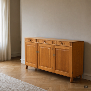Carl Malmsten, A sideboard "Calmare nyckel", second half of the 20th century.