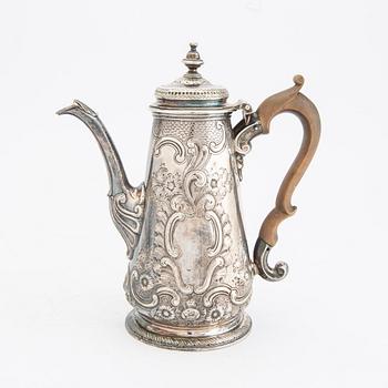 Kaffekanna silver London England 1700-/1800-tal.