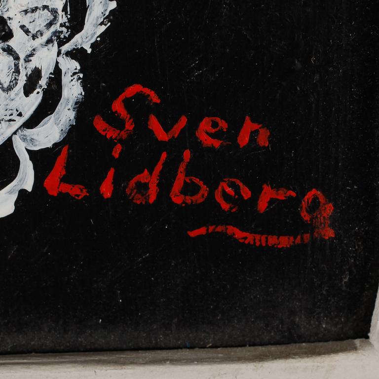 SVEN LIDBERG, olja på pannå, signerad.