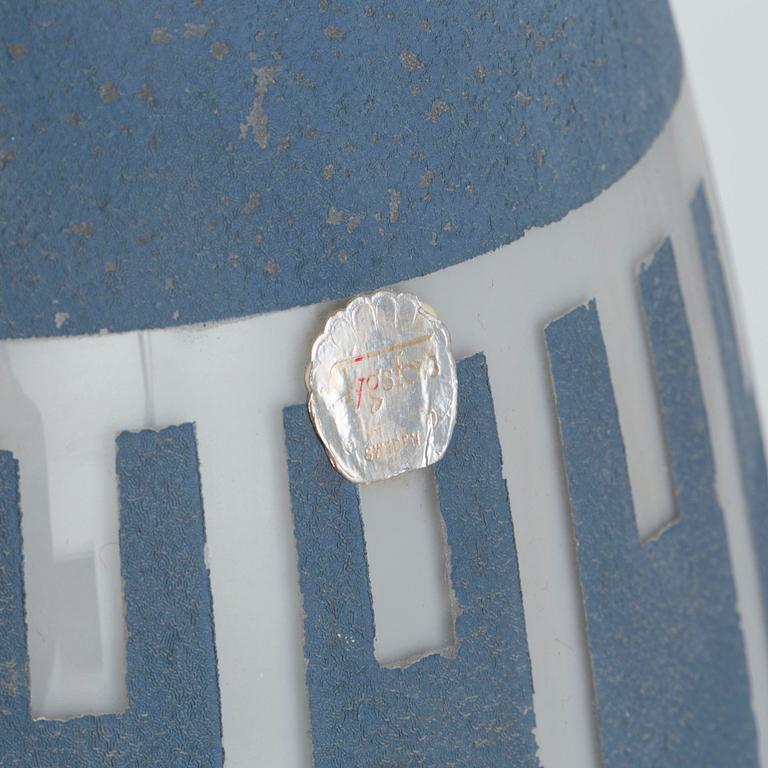 GOLVVAS, glas, Paul Kedelv, Flygsfors, för H55 (Helsingborgsutställningen 1955).