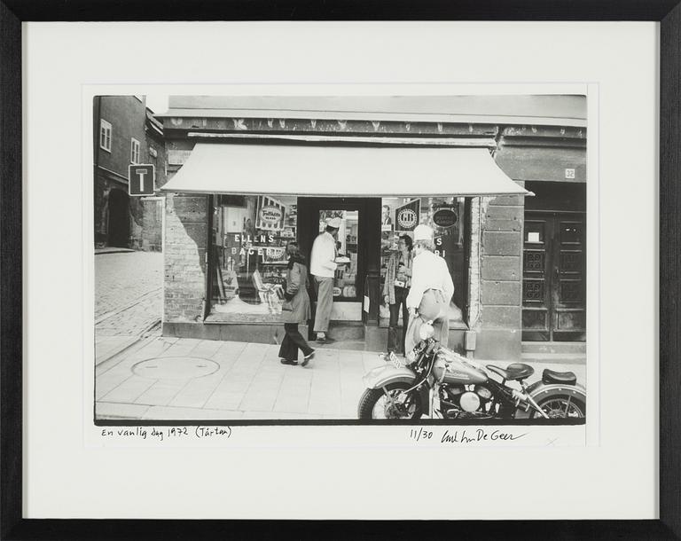 Carl Johan De Geer, photo, signed 11/30.