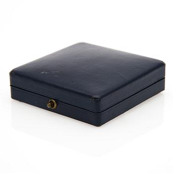 MANSCHETTKNAPPAR och FRACKKNAPPAR, onyx, 14K guld, Oskar Lindroos, Helsingfors 1937.