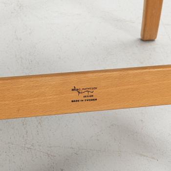 Bruno Mathsson, armchairs, a pair, "Eva", Bruno Mathsson International, Värnamo, second half of the 20th century.