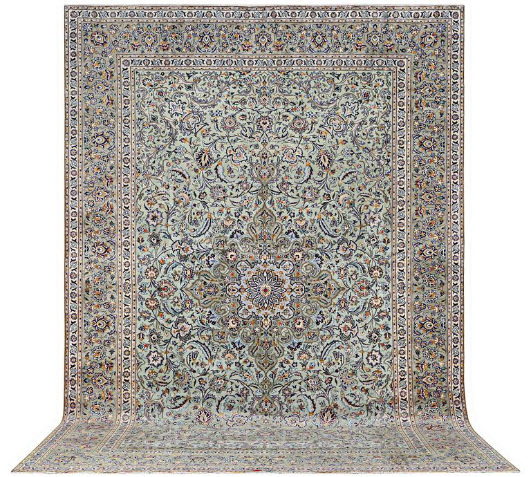 A carpet, Kashan, c. 423 x 301 cm.