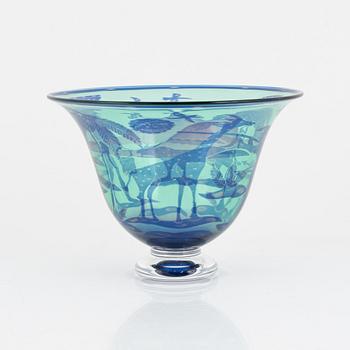 Wilke Adolfsson, a 'graal' glass bowl, 1990.