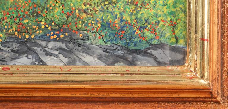 PER JULIUS, akvarell, sign.