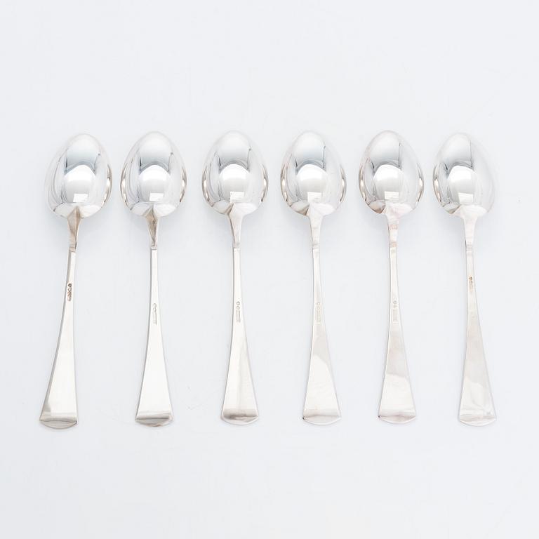 Tillander, Twelve spoons "Käpy" (Spruce cone) 1990-1992. Designed by Vilho Ellenberg 1920s.