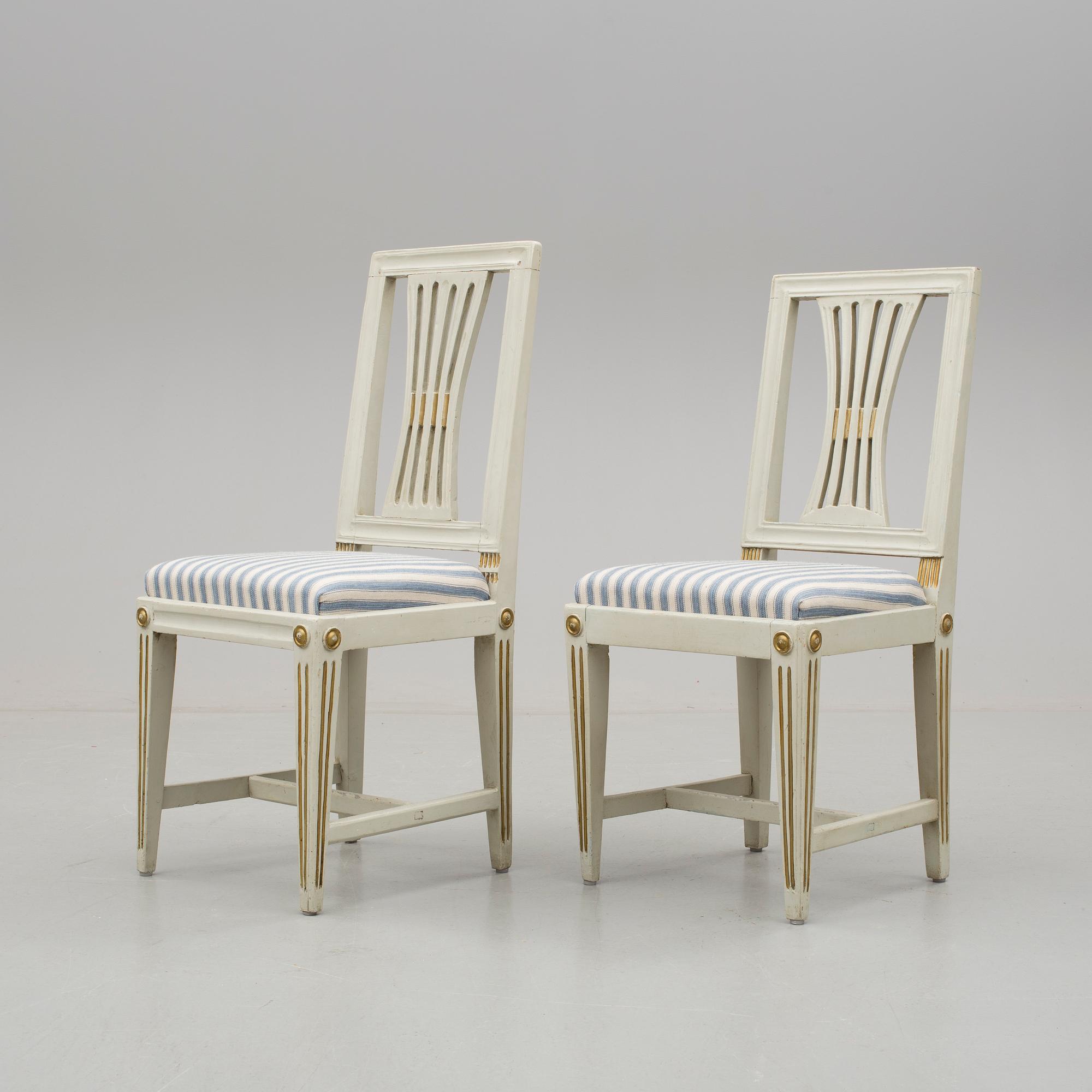 STOLAR, 2st snarlika, sengustavianska, omkring 1800.