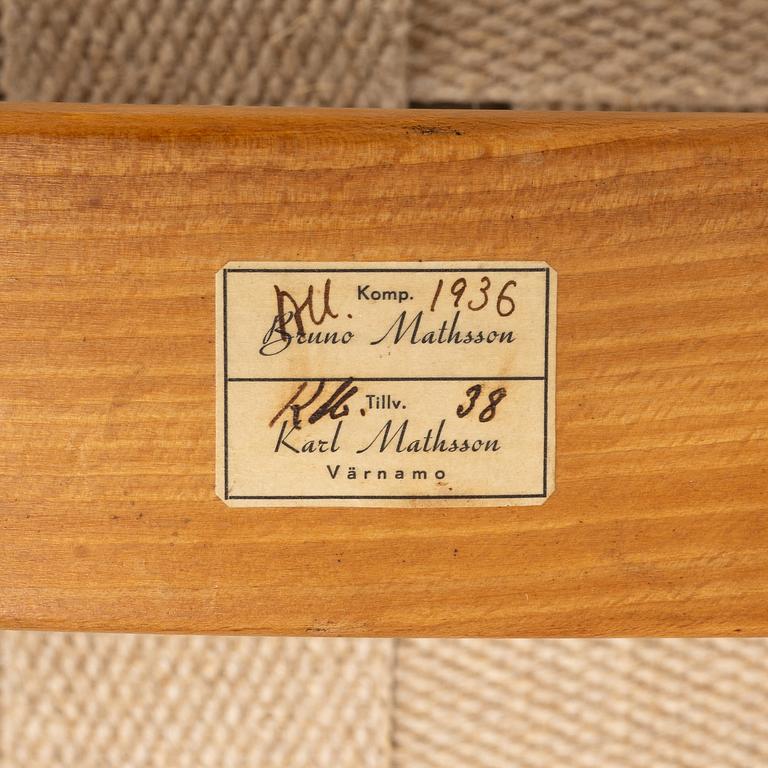Bruno Mathsson, vilfåtölj, Firma Karl Mathsson, Värnamo, 1938.