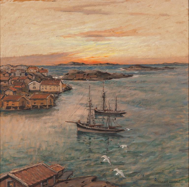 RIKARD LINDSTRÖM, mixed media signed and dated 1941.