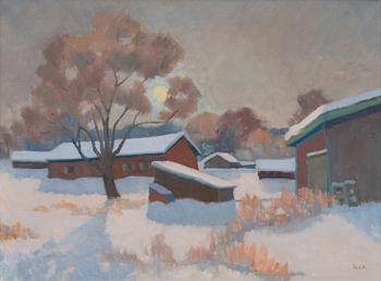 63. Onni Oja, WINTER LANDSCAPE.