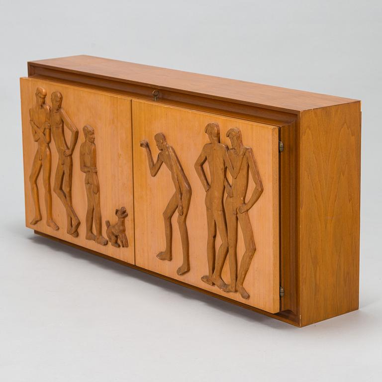 Michael Schilkin, a 1940s bar cabinet manufactured by Oy Paul Boman Ab.